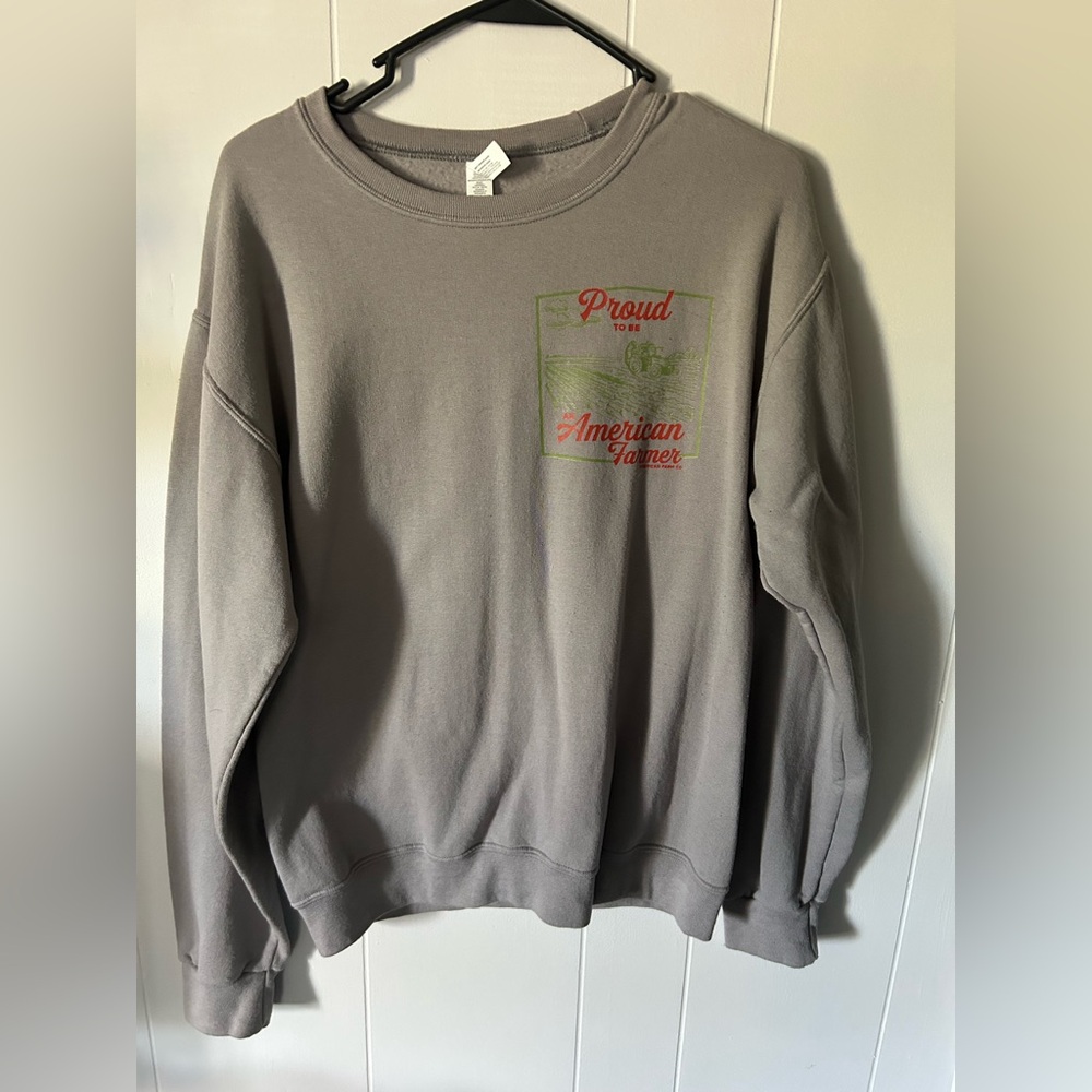 American Farmer Gray Sweatshirt
